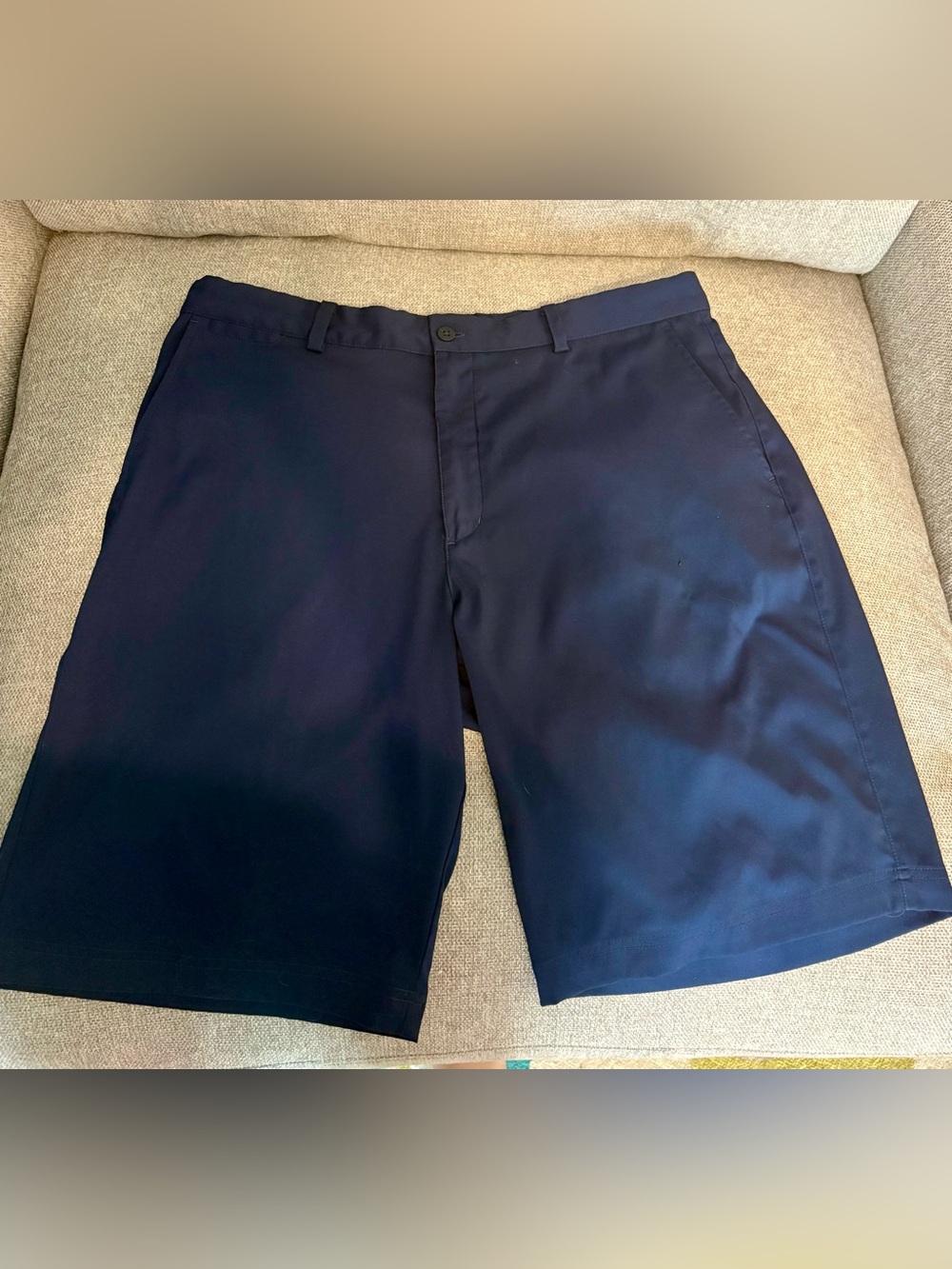 Nike Men's Dark Navy Flat-Front Shorts